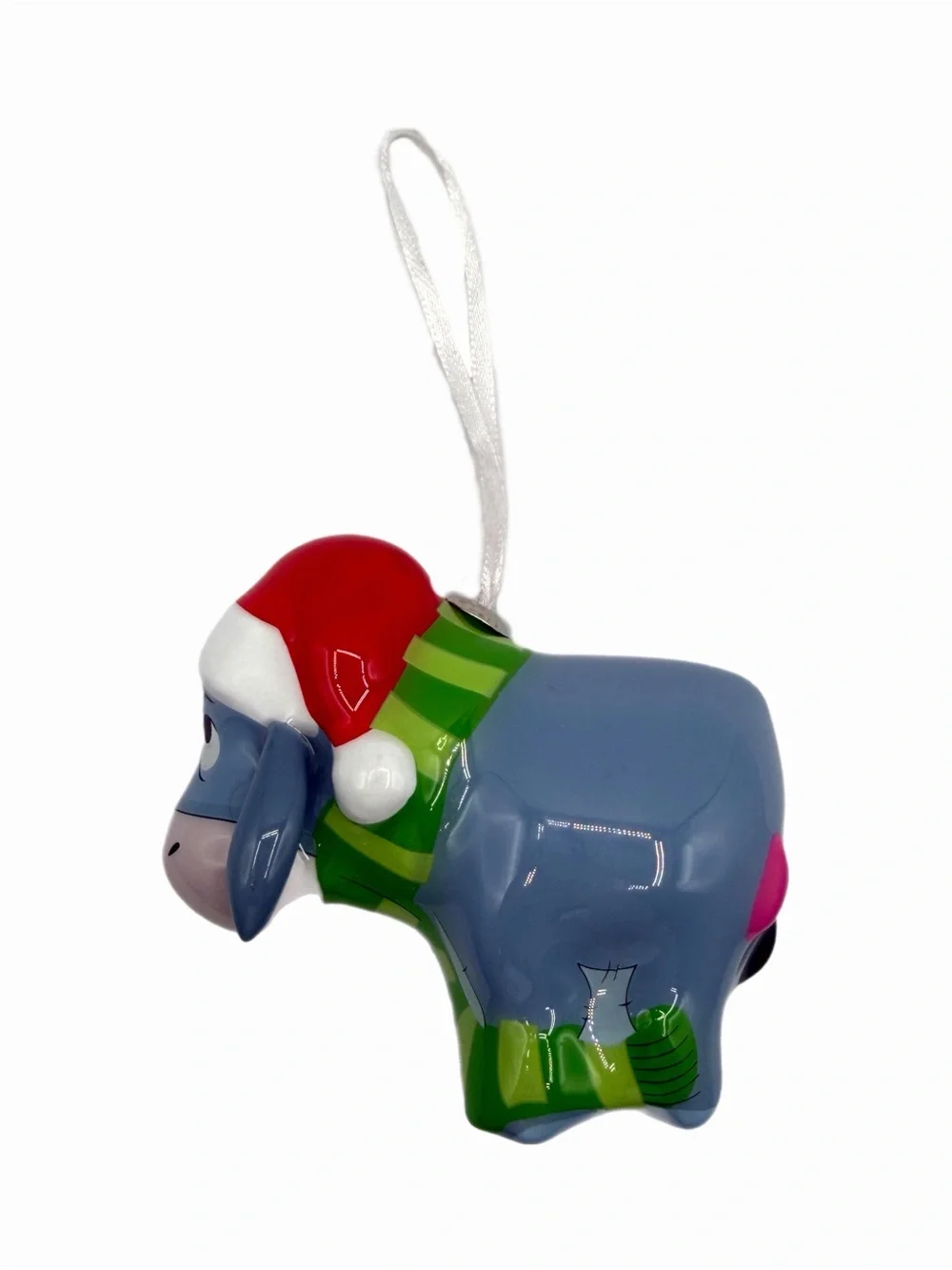 Hallmark Disney Winnie the Pooh Eeyore in Santa Hat Decoupage Ornament